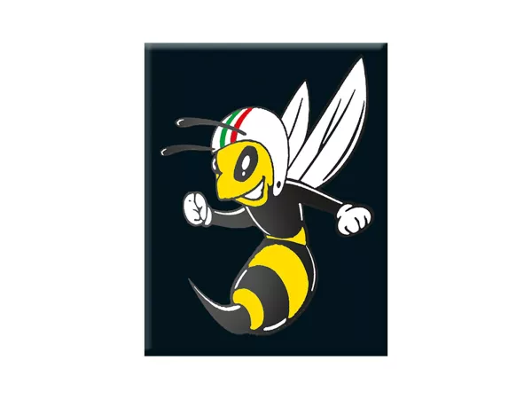 Adesivo - Gel 3D - V-EMBLEM- Wasp - nero