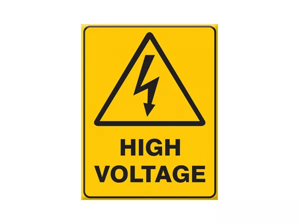 Adesivo - Gel 3D - V-EMBLEM- Alta tensione - giallo