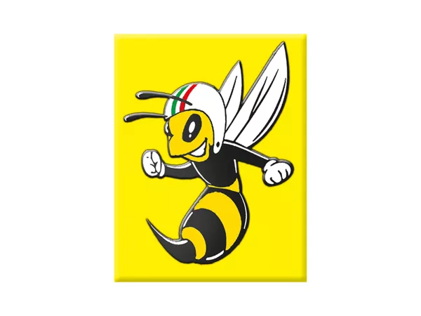 Adesivo - Gel 3D - V-EMBLEM- Vespa - giallo