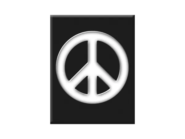 Adesivo - Gel 3D - V-EMBLEM- Simbolo di pace - nero