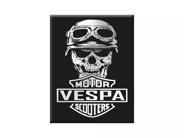 Adesivo - Gel 3D -V-EMBLEM- Vespa Motor Scooters - nero