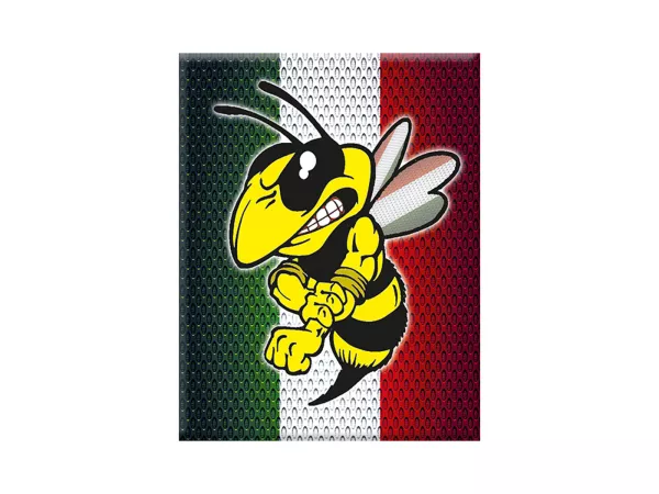 Adesivo - Gel 3D - V-EMBLEM- Evil Wasp - verde