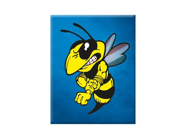 Adesivo - Gel 3D - V-EMBLEM- Evil Wasp - blu