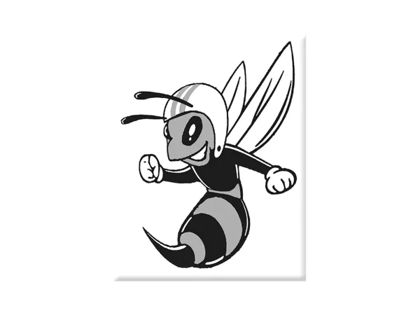 Adesivo - Gel 3D - V-EMBLEM- Vespa - bianco