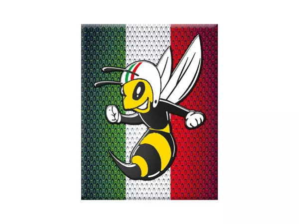 Adesivo - Gel 3D - V-EMBLEM- Vespa - verde