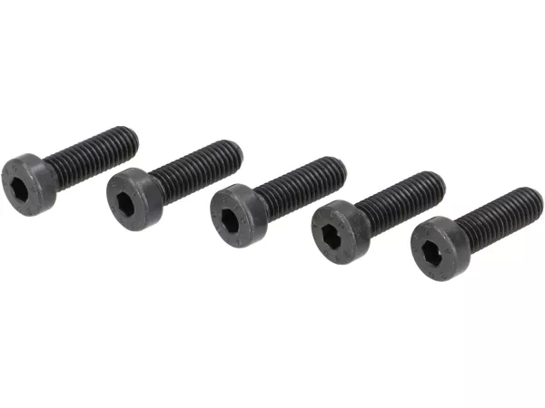 Set di viti per mozzo ruota anteriore 10 -VMC RACING V50 Style- utilizzato per il montaggio Vespa 2,10 pollici cerchio su Vespa ET2, ET4, LX, LXV, S 50-150 - adatto anche per PIAGGIO Hexagon, Sfera RST, ZIP II, ZIP SP - nero