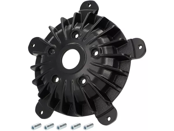 Buje de rueda delantero 10 -PLC CORSE- utilizado para el montaje de la llanta Vespa de 2,10 pulgadas en Vespa ET2, ET4, LX, LXV, S 50-150 - también adecuado para PIAGGIO Hexagon, Sfera RST, ZIP II, ZIP SP - plata
