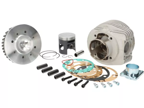 Cylinder -VMC Crono 177 ccm Ø63, slaglängd=57mm, vevstakslängd=110mm, aluminium, centralt tändstift- Vespa PX125, PX150, Cosa125/150, GTR125, TS125, Sprint Veloce (VLB1T 0150001-), LML Star/Stella 125/150, Motovespa PX125 Iris(99M), PX150 Iris(75M), 125 C