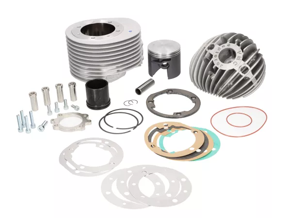 Silinder -VMC Explorer 244 Ø72, stroke = 60mm, panjang batang penghubung = 126mm, aluminium, busi tengah- Vespa PX200, Rally200, Cosa200
