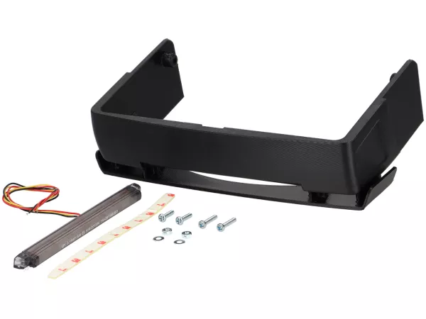 Rear trim - splash guard - diffuser -VESPTEC Vespa PX old (-1983) with LED tail light - plastic