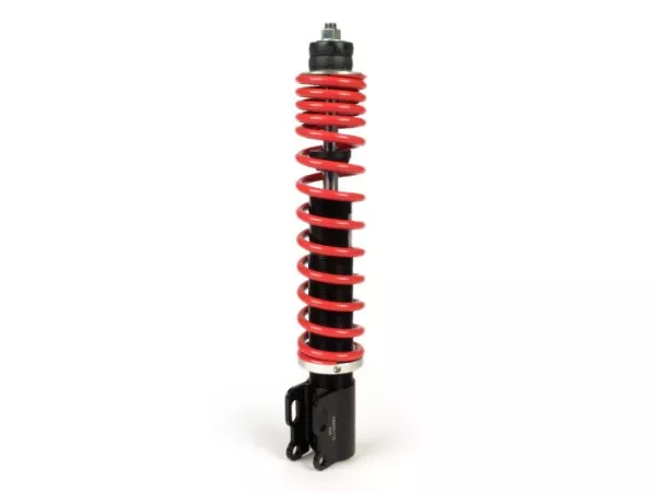 Amortiguador delantero -YSS DTG, presión de gas sin depósito externo, 255mm, con TÜV/ABE- Vespa PX80, PX125, PX150, PX200, T5 125cc, LML Star