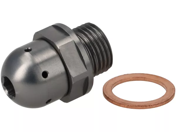 CNC Oil breather plug -CASA PERFORMANCE- Lambretta LI, LIS, SX, TV (series 2-3), DL, GP, J, Lui - silver