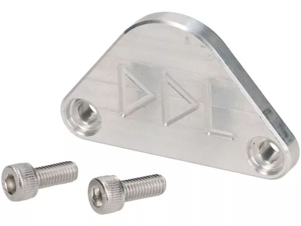 Water pump cover plate -DDL TUNING- Piaggio 125-180cc LC 2-stroke Maxi - Gilera Runner FX/FXR 125-180, Italjet Dragster 125-180 - required if the oil pump is to be removed