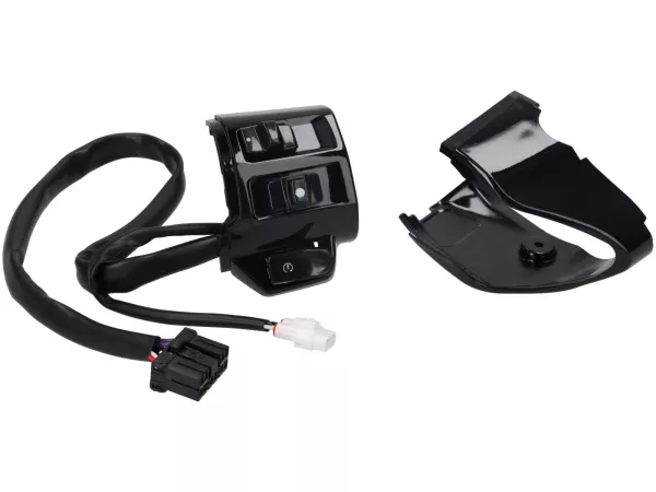 Switch right hand side -DMP- VESPA Primavera 125-150, Sprint 125-150 - incl. front cover - glossy black