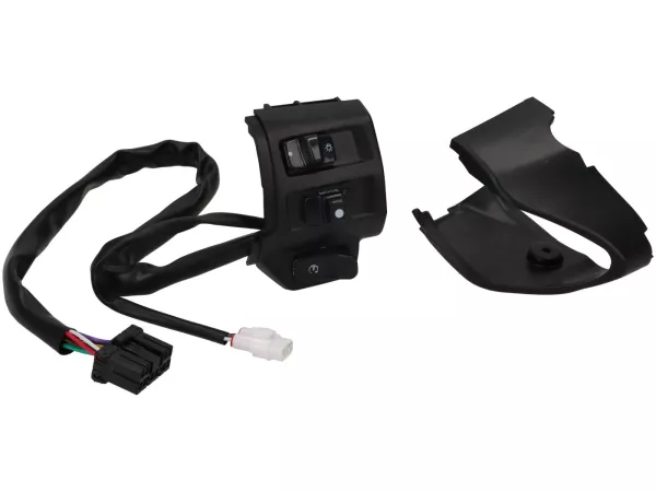 Switch right hand side -DMP- VESPA Primavera 125-150, Sprint 125-150 - incl. front cover - matt black