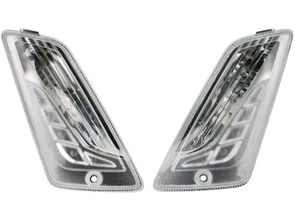 Indicator set, colourless ,front rhs + lhs -PIAGGIO- Vespa GTS Super HPE 300 (ZAPMD3100, ZAPMD3101), Vespa GTV HPE 300 (ZAPMD3102)