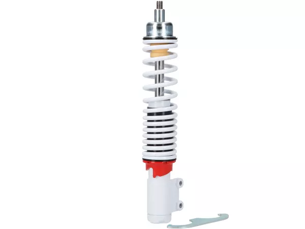 Shock absorber front -CARBONE HI-TECH- Vespa GTL, GTS, GTV 125-300 -2014/2017-2022 - white/white