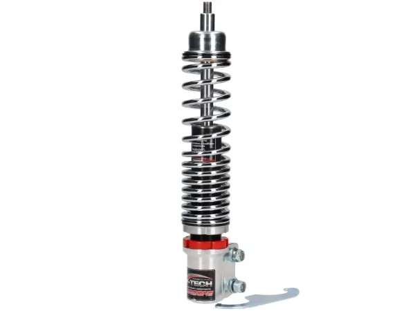 Shock absorber front -CARBONE HI-TECH- Vespa GTL, GTS, GTV 125-300 -2014/2017-2022 - 270-285mm - chrome/chrome