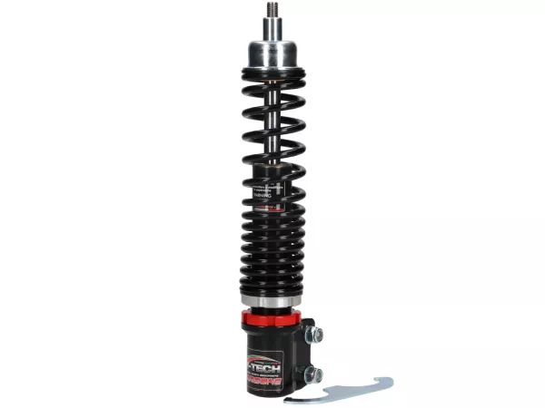 Shock absorber front -CARBONE HI-TECH- Vespa GTL, GTS, GTV 125-300 -2014/2017-2022 - 270-285mm - black/black
