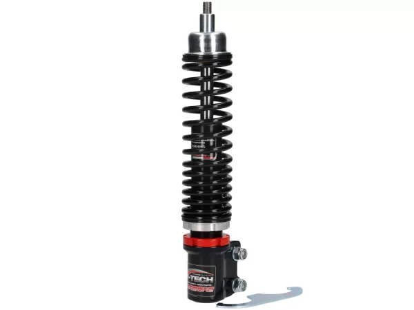 Shock absorber front -CARBONE HI-TECH- Vespa Primavera/Sprint 50-150 2017-2023 - 255-275mm - black/black