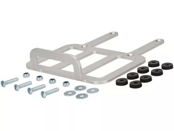 Rear rack Sprint Rack for Ancellotti style seats -JOCKEYS BOXENSTOP- Sprint Rack- Lambretta LI (series 3), LIS, SX, TV (series 3), DL, GP - silver