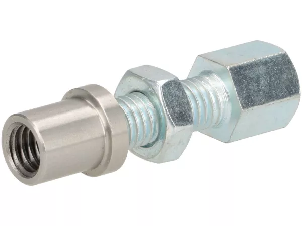 Top hat bush with adjusting screw -JOCKEYS BOXENSTOP- for rear brake Lui, Luna, Vega, Cometa, J50, J100, J125