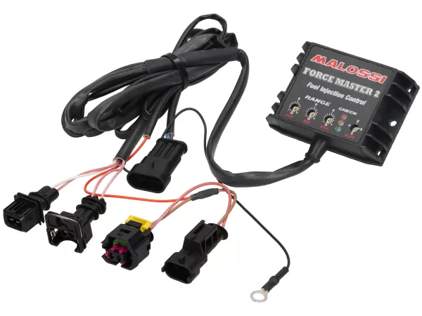 Control device fuel injection -MALOSSI Forcemaster 2- Vespa 946 125 3V, GTS 125-150 3V, LT 125-150 3V E3, LX 125-150 3V E3, LXV 125 3V E3, Primavera 125-150 3V E3, S 125 3V E3, Piaggio Fly 125 3V E3, Liberty 125-150 3V E3