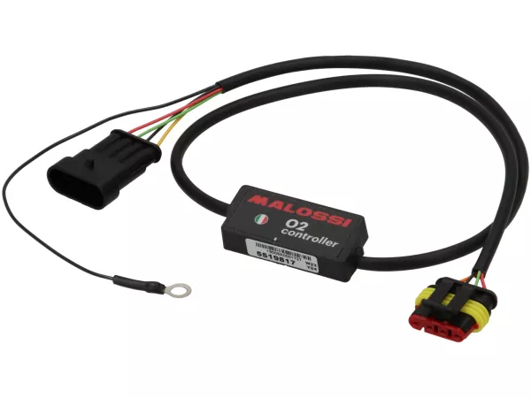 Emulador Lambda -MALOSSI- Controlador O2- Piaggio Quasar/HPE 250/300 LC i.e., Vespa GTS125/150/300 i.E. (Euro4), GTS250 i.E., LX125/150, LXV125/150, Sprint/Primavera iGet 125/150 (Euro 4), LEADER 125 i.e., Italjet Dragster i.e. 125-200
