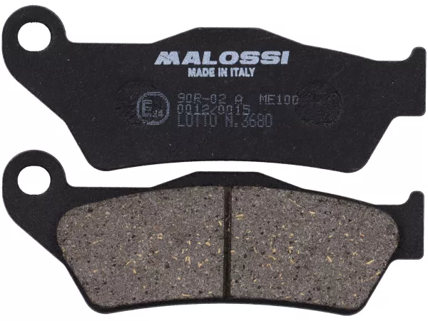Pastiglie freno -MALOSSI- Sport - omologate 93,9x36,5mm - ITALJET Dragster ie 125-300, GILERA Nexus 500 ccm 2003 (v), Nexus i.e. 250 ccm 2006 (v), Nexus i.e. SP 500 ccm 2006 (v), MALAGUTI Madison 180 ccm 2002 (v), Madison 200 ccm 2004 (v), MBK Kilibre 300