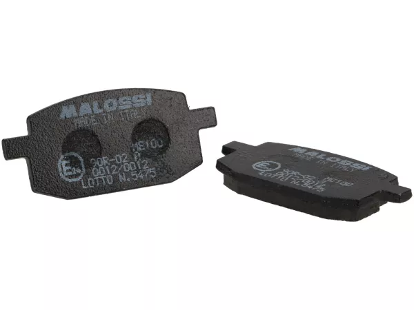 Pastillas de freno -MALOSSI- Sport - homologadas - 61x27,6mm- YAMAHA Target CR 50cc 1991 (v), CR Z 50cc 1994 (v), CR Target 90cc 1991 (v), Jog R 50cc 1994-2001 (v), Jog 90cc 1990 (v), Target 50cc 1994 (v), ITALJET Bazooka 50cc 1994 (v), Pista 2 50cc 199