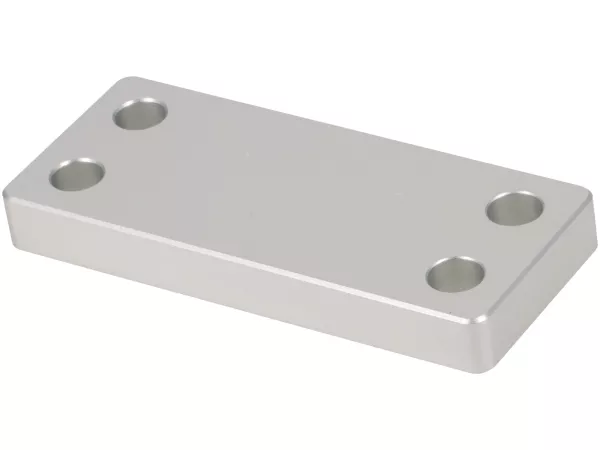 Flange plate for pressure loss test -MB DEVELOPMENTS- exhaust flange Lambretta - oval