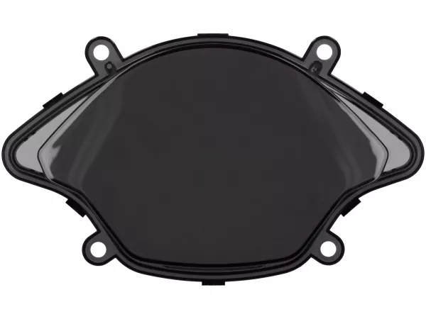 Speedo glas, zwart medium getint -MOTO NOSTRA- Vespa GTS 125-310 Keyless Basic, Super, Super Sport