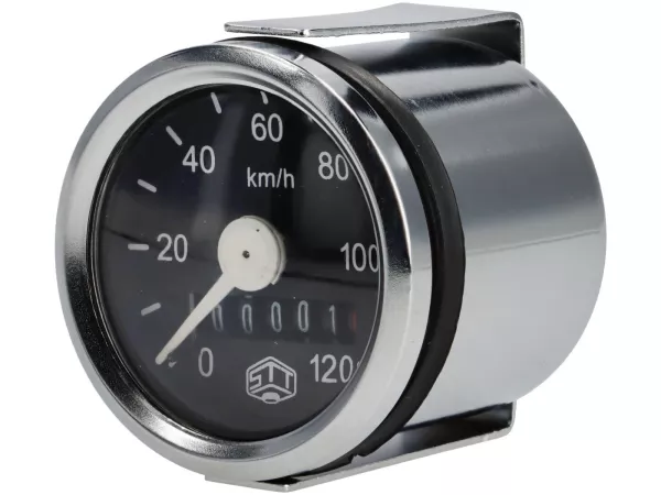 Velocímetro -SCHMITT- 120km/h redondo 48mm para ciclomotor Simson, MZ GS, Hercules