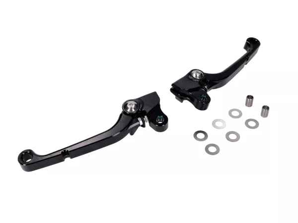 Juego de maneta de freno y embrague CNC aluminio negro Simson S50/S51