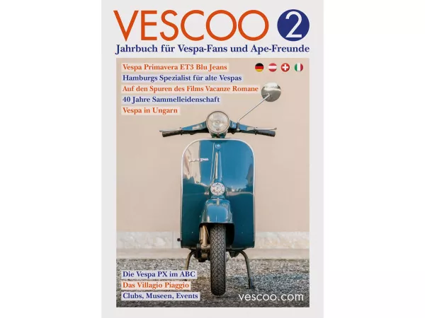 VESCOO 2 Yearbook for Vespa fans and Ape friends, 272 pages, hardcover, 16 x 23.5 cm - Language: German