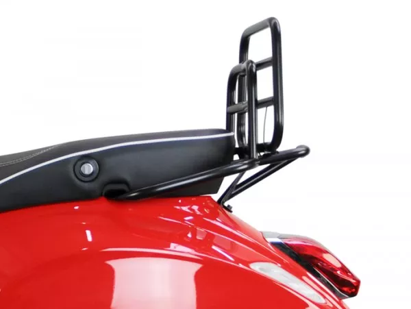 Rak bagasi belakang lipat -PIAGGIO- Vespa Primavera 50 (ZAPC53100, ZAPC53200), Vespa Primavera 125 (ZAPM81100), Vespa Primavera 150 (ZAPM81200), Vespa Sprint 50 (ZAPC53101, ZAPC53201), Vespa Sprint 125 (RP8M82111, ZAPM81300, ZAPM81301) - hitam matt