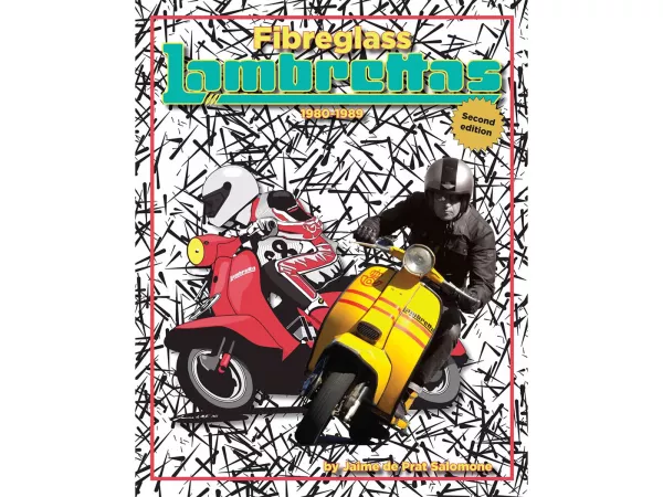 Buch -FIBREGLASS LAMBRETTAS 1980 – 1989- von Jaime de Prat Salomone (englisch), 160 Seiten, 4-farbig