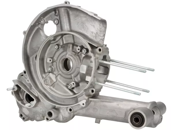 Cárter motor -OEM admisión válvula rotativa, Elestart, sin lubricación separada- Vespa PX125, PX150