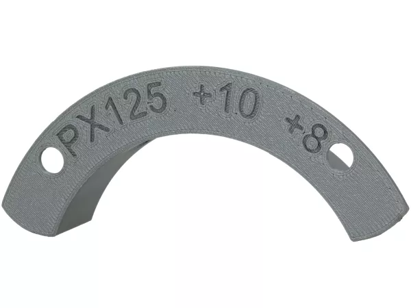 Plantilla de fresado válvula rotativa de admisión -bgm Pro- motores Vespa de 3 canales, +10° desde el PMS/ +8° hasta el PMS, Vespa PX125, PX150, LML 2T, Sprint Veloce