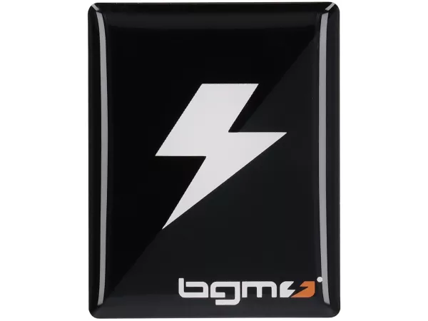 Penutup klakson huruf stiker 3D -BGM- persegi panjang Piaggio - Vespa ET2, ET4, GT125, GTL, GTV, GTS125, LX, LXV, S 50-125, PX Lusso, T5 - plastik berperekat