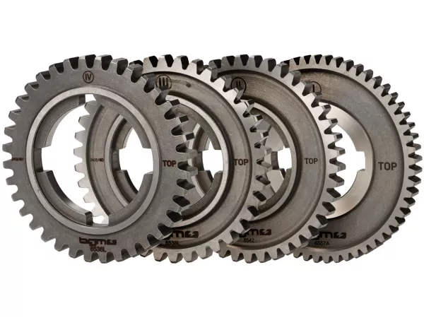 Gang-Set -BGM PRO Torquemaster, Typ Lusso- Vespa PX - Gang 1-4 (57/42/38/36 Zähne)