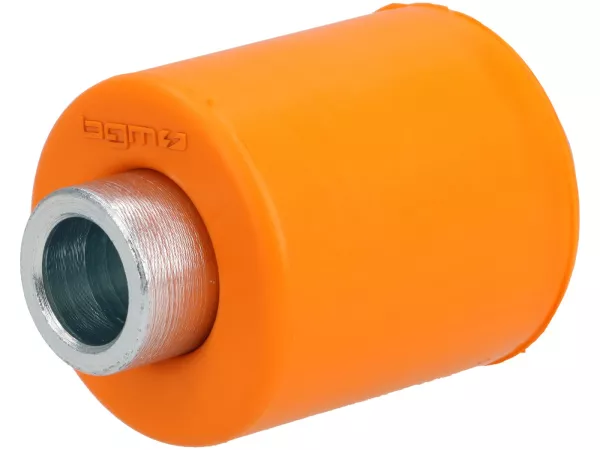 Silentblock-Set Stoßdämpfer/Motor -BGM PRO Antislip orange (Made in Germany) Ø=9mm x 48mm- Vespa PX (1983), Rally, TS, Sprint, Sprint Veloce, GT, GTR, Super, GL, V50, PV, ET3