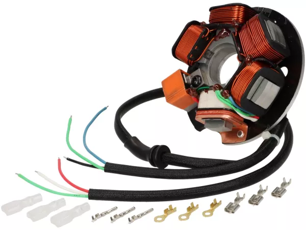 Tändning -BGM PRO ProRev basplatta - Vespa PK XL Conversion V50/PV - 5 spolar, 6 kablar (lösa kabeländar) - för konvertering av Smallframe till elektronisk tändning