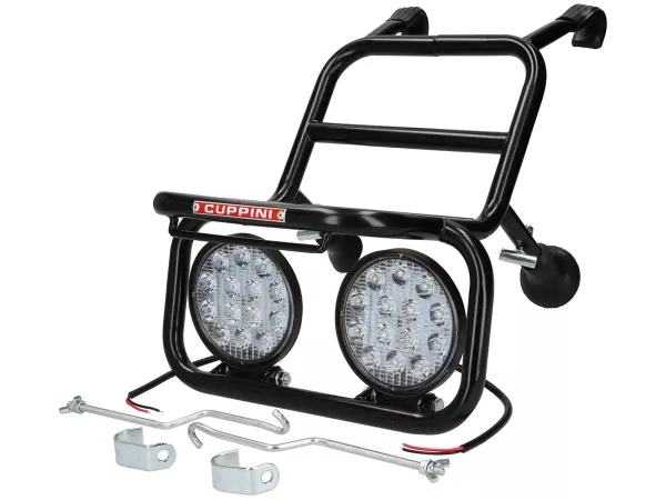 Gepäckträger vorne -AMS CUPPINI- Lambretta LI (Serie 2-3), LIS, SX, TV (Serie 2-3), DL, GP und Royal Aloy- Schwarz