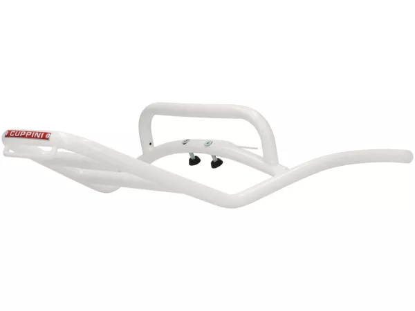 Gepäckbrücke hinten -CUPPINI- weiß, mit Soziushaltegriff- Vespa GT, GTL, GTV, GTS, GTS Super, GTS HPE, GT60 - 125-310 -