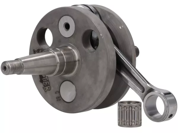 Albero motore -DEXTER RACING- Guancia intera Largeframe, corsa 60 mm, biella 110 mm CNC/RDP - Vespa PX200 Rally 200 (ducati)