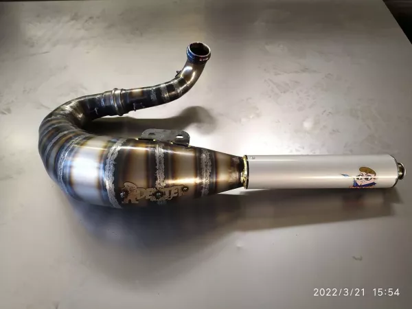 Exhaust -DEXTER RACING- Vespa PX200 - for 207cc, 210cc, 220cc, 244cc cylinders