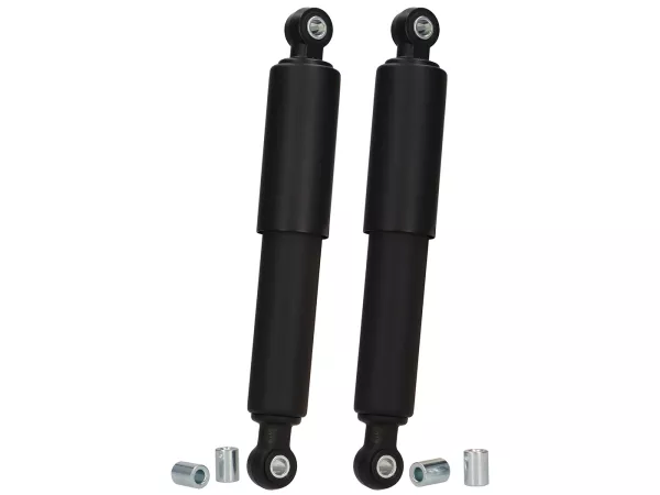 Pasangan peredam kejut -DMP- untuk Gilera Citta, Honda Camino, Tomos - 280mm - hitam pekat