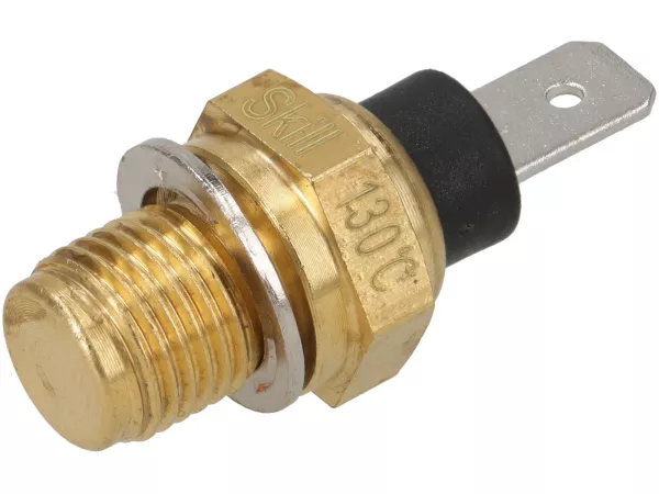 Sensor de temperatura en culata -DMP- Piaggio 50-180cc LC 2 tiempos, Leader 125-200cc LC, Quasar 250-300cc - un contacto