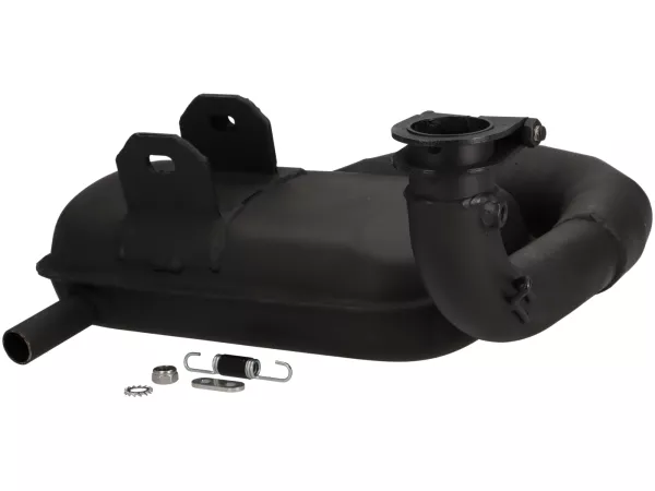 Scarico -LTH-Box Road Touring- Vespa PX80, PX125, PX150 - per un tuning leggero 125-177cc - Nero